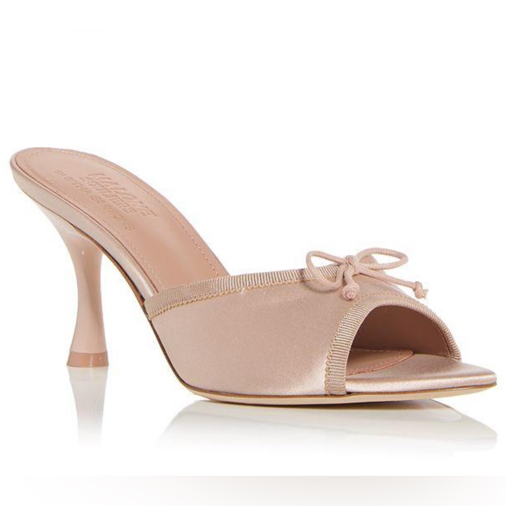 Malone Souliers X Tabitha Simmons Women's Lily Bow Slide Sandals Size 38 Bnib